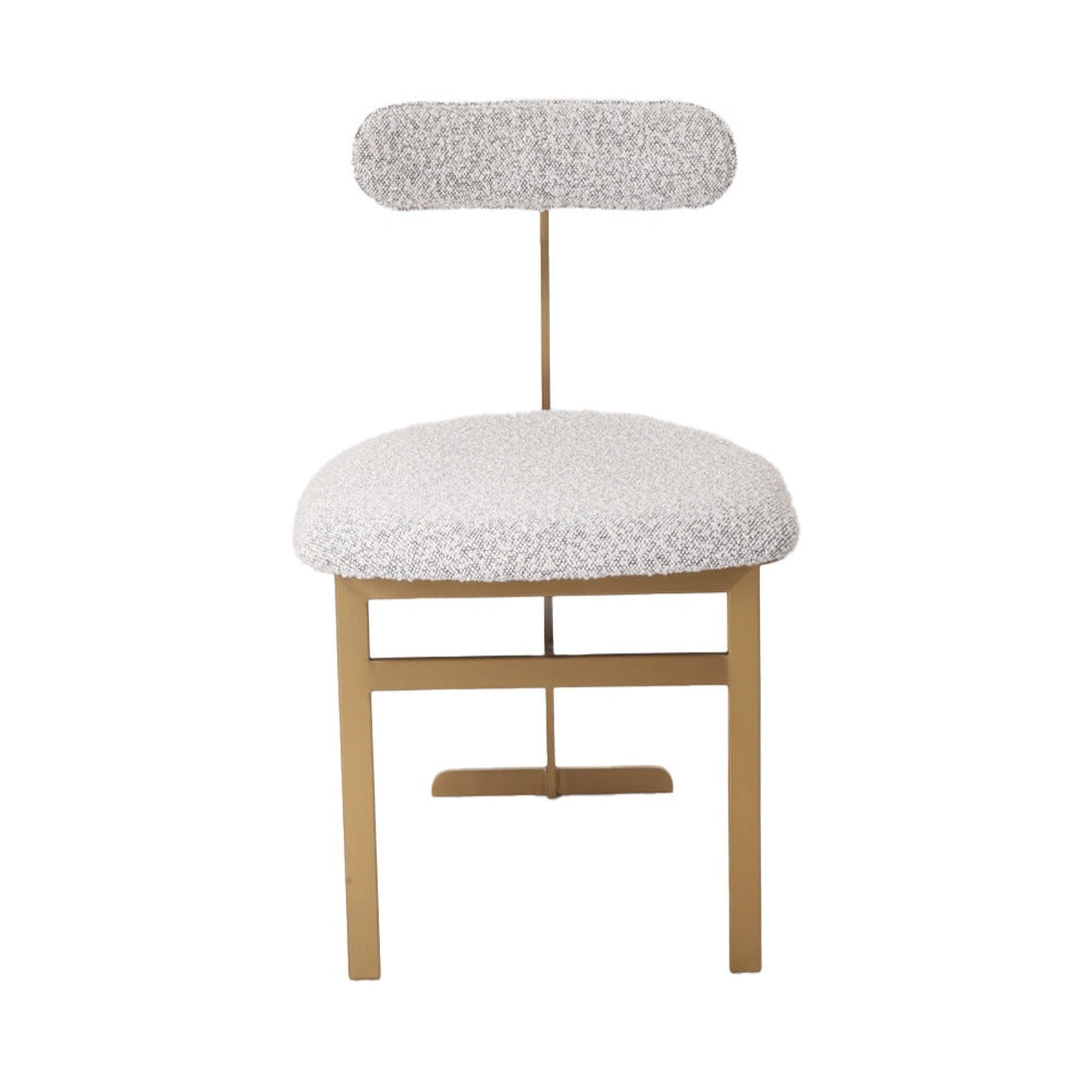 Pill Dining Chair with Upholstered Seat