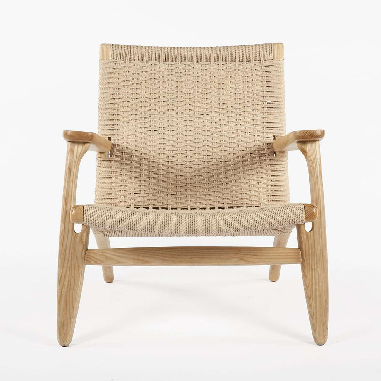 Mid Century CH25 Lounge Chair - Natural-France & Son-FRC086NTRL-Lounge ChairsSingle-1-France and Son