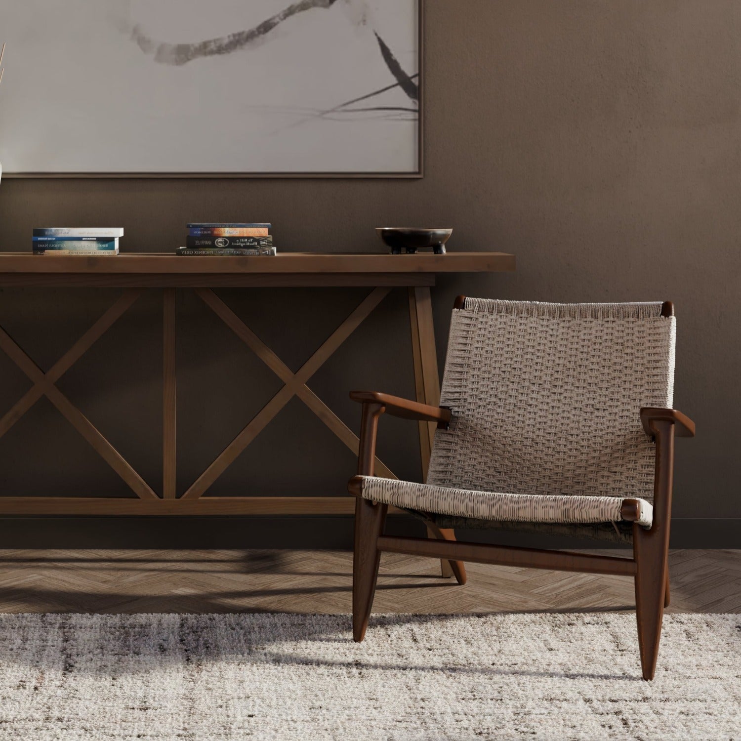 Wegner CH25 Lounge Chair-France & Son-FRC086NTRL-Lounge ChairsNatural-Single-8-France and Son