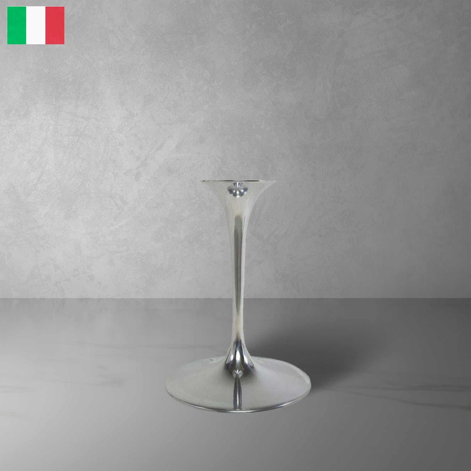 Cast Metal Tulip Table Base-France & Son-RT335-ROUNDBASE-WHT-Dining TablesRound-White-1-France and Son