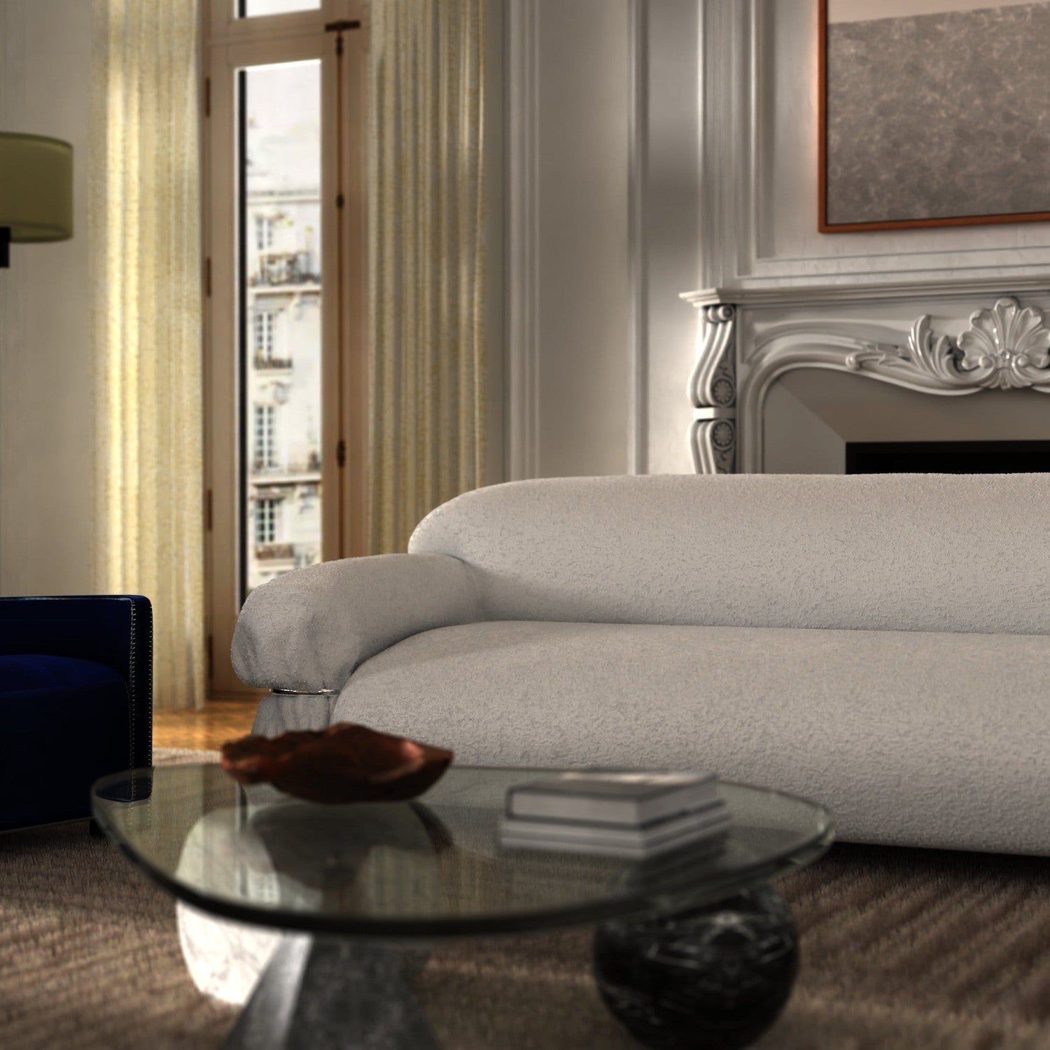 Frattini Sofa-France & Son-FYS0103OWHT-Sofas-2-France and Son