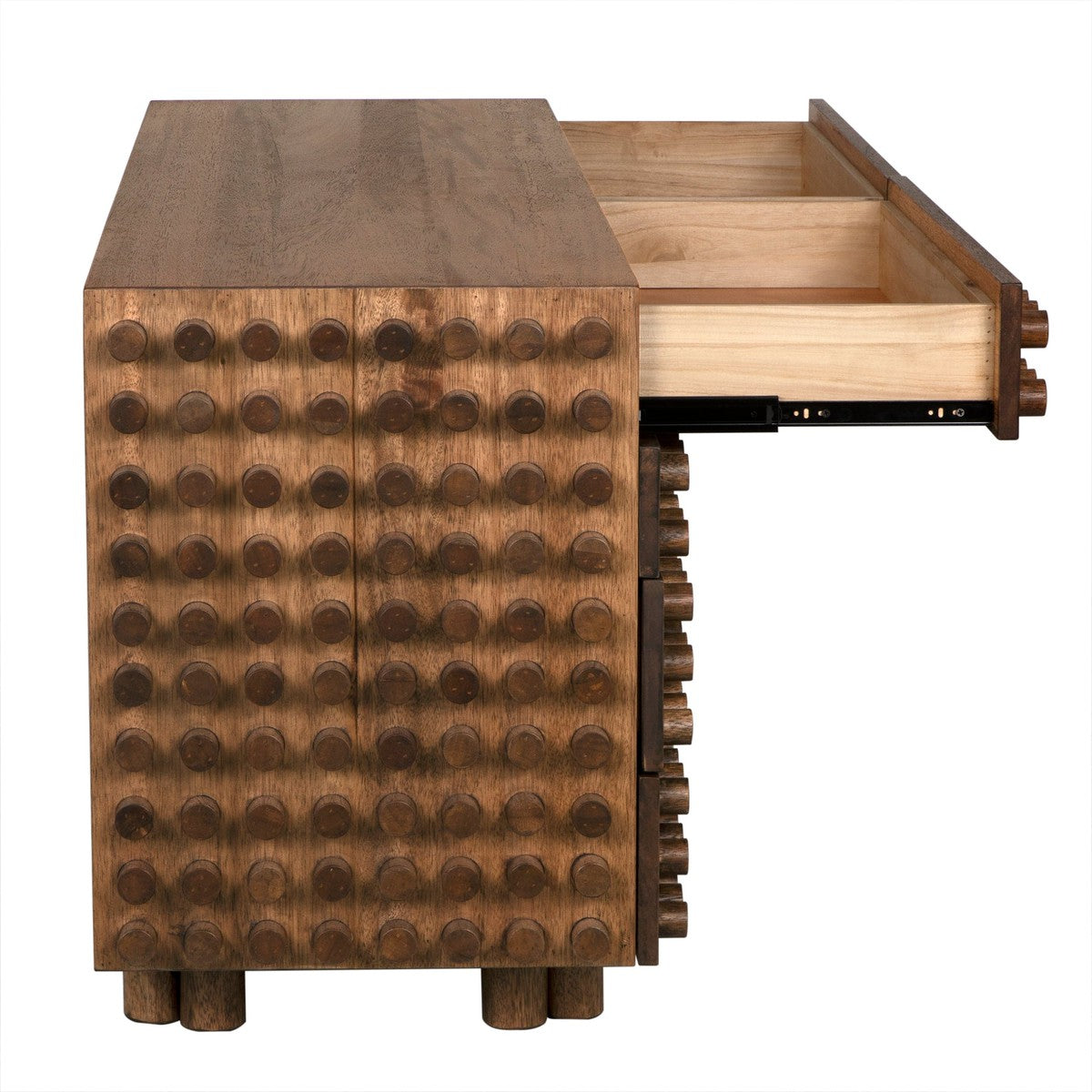 Haruko Sideboard - Walnut and Veneer - Dark Walnut