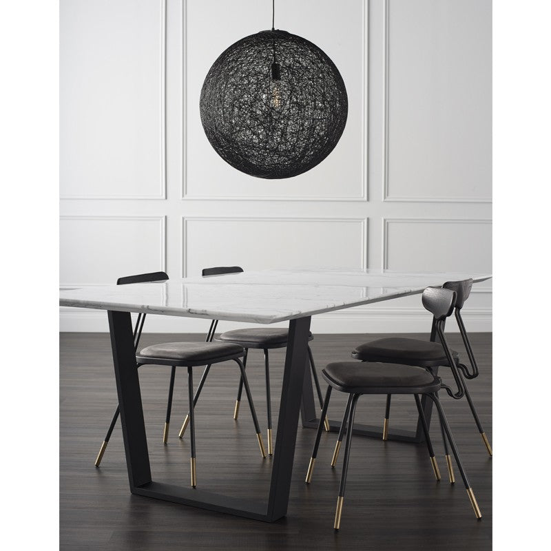 Catrine Dining Table-Nuevo-NUEVO-HGNA311-Dining Tablesblack wood vein-brushed gold legs-4-France and Son