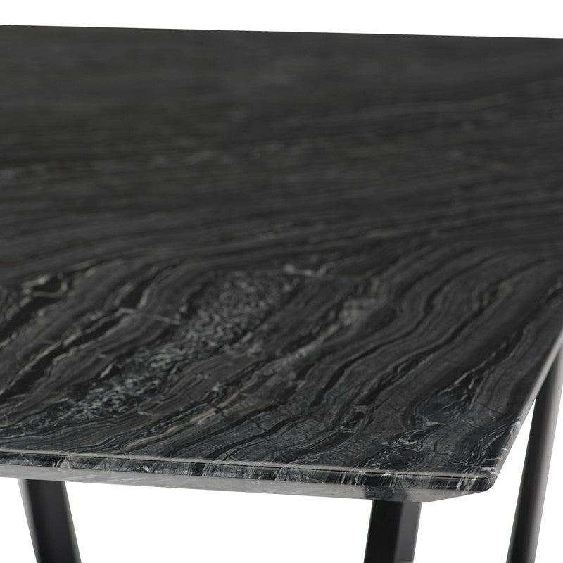 Catrine Dining Table-Nuevo-NUEVO-HGNA311-Dining Tablesblack wood vein-brushed gold legs-16-France and Son