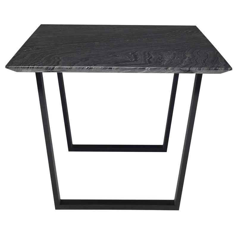 Catrine Dining Table-Nuevo-NUEVO-HGNA311-Dining Tablesblack wood vein-brushed gold legs-15-France and Son