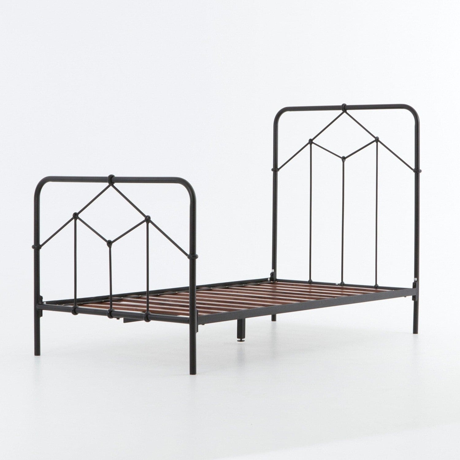 Casey Bed - Sandblasted Vintage Black - Twin