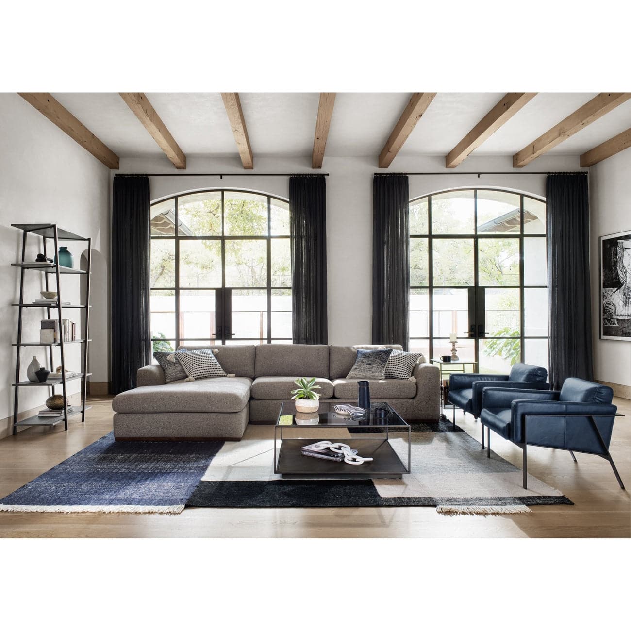 Abel Sunburst Square Coffee Table-Four Hands-FH-IELE-140-Coffee Tables-2-France and Son