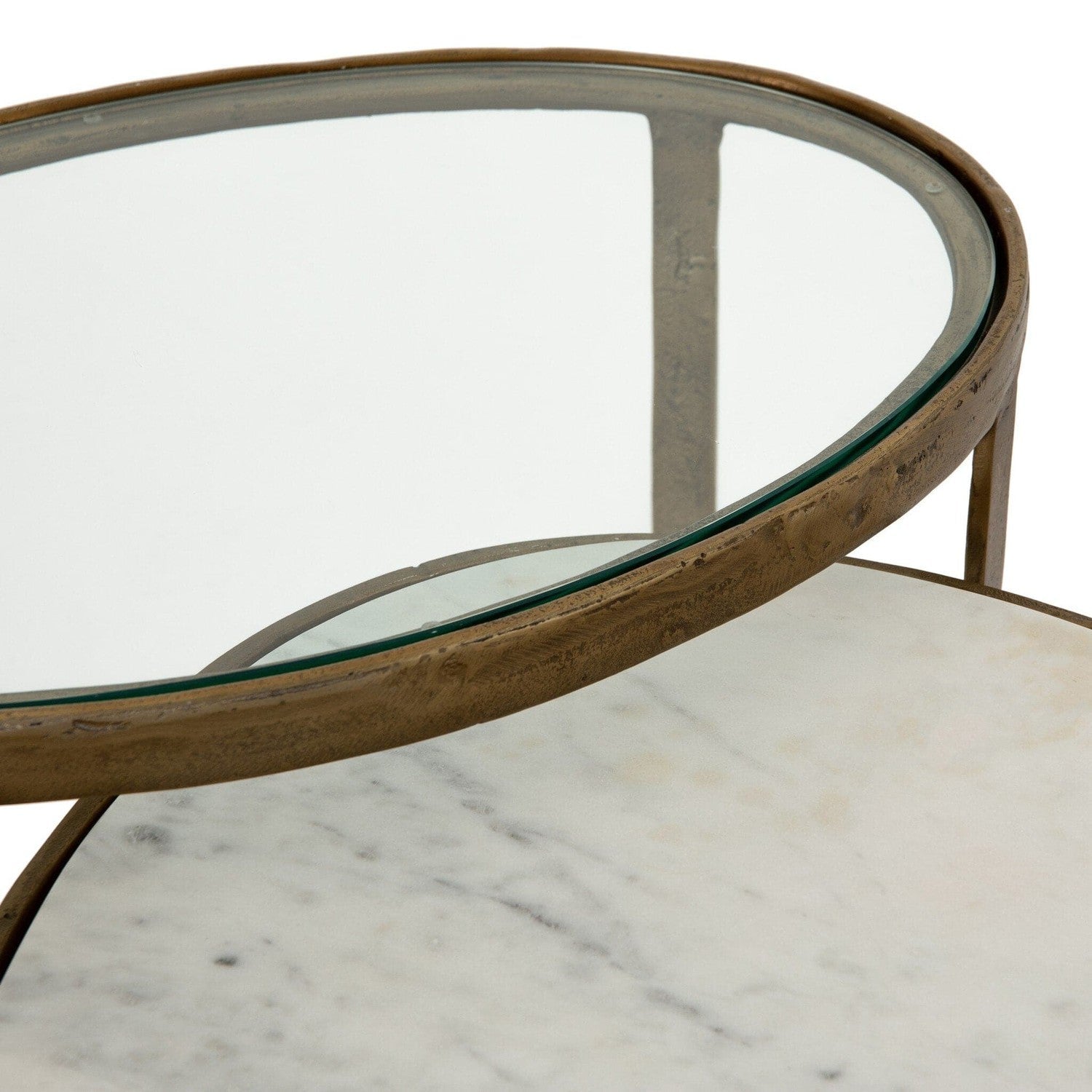 Calder Nesting Coffee Table - Tempered Glass