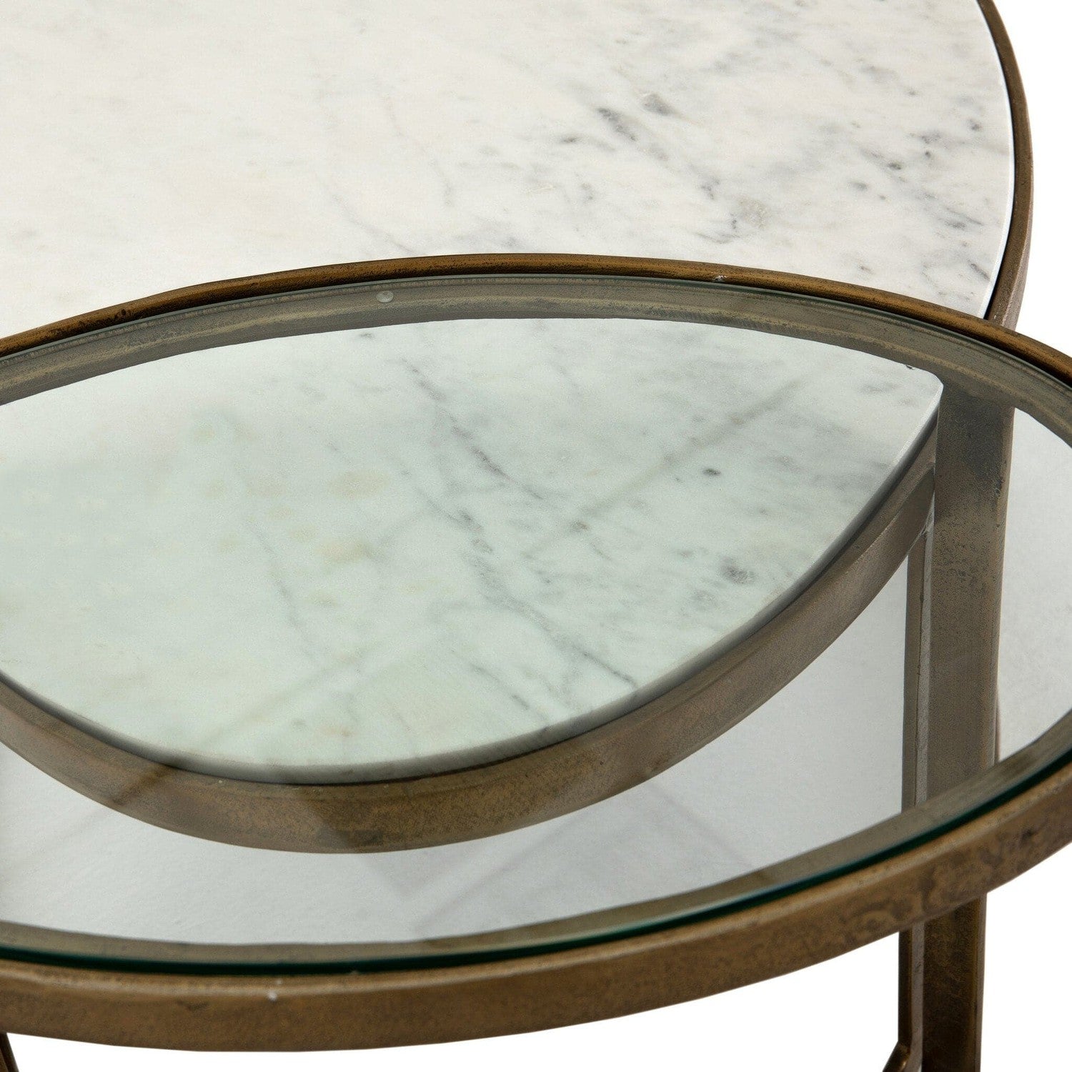 Calder Nesting Coffee Table - Tempered Glass
