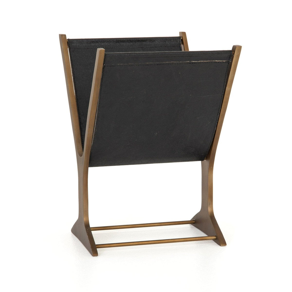 Feldman Magazine Rack - Rustic Brass