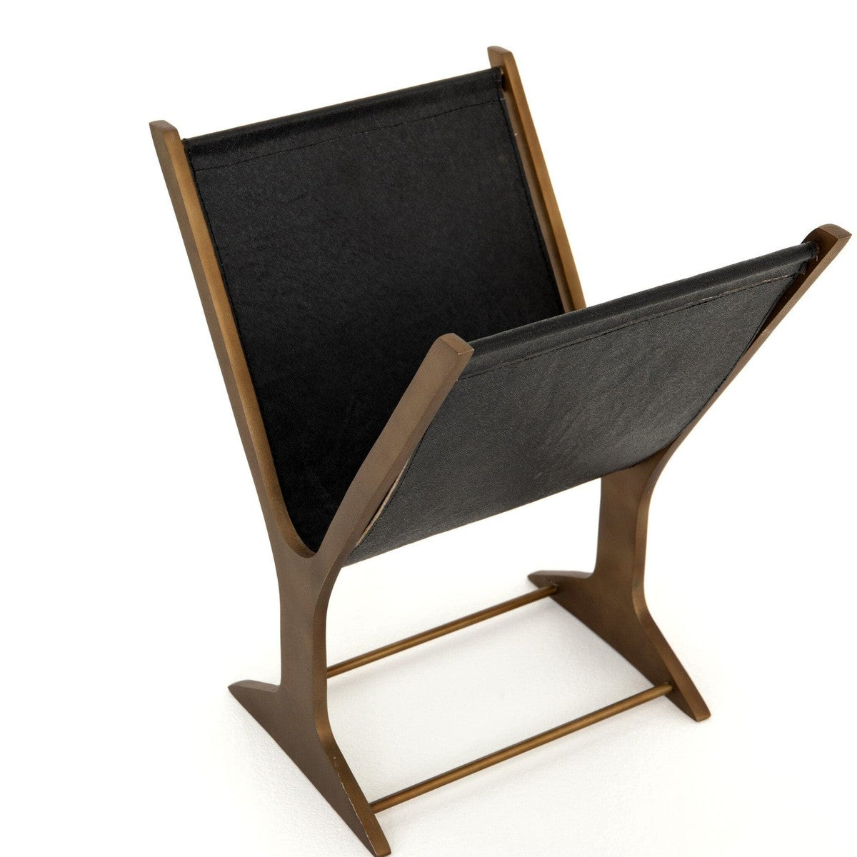 Feldman Magazine Rack - Rustic Brass
