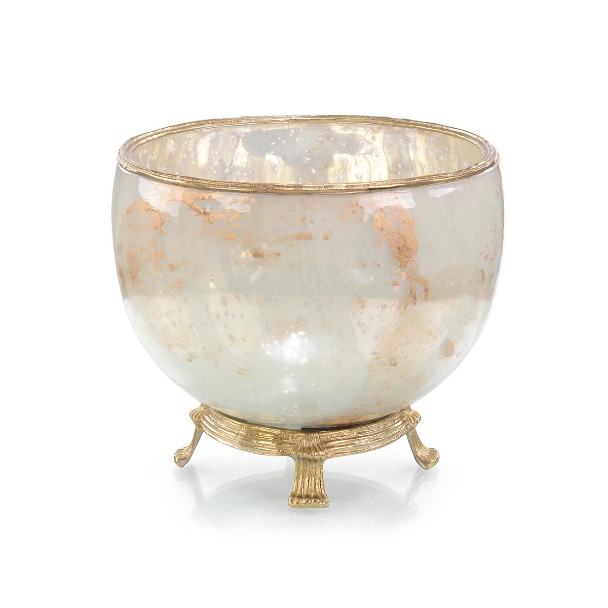 Simply Classic Pearlized Vase & Bowl-John Richard-JR-JRA-11579-DecorBowl-2-France and Son