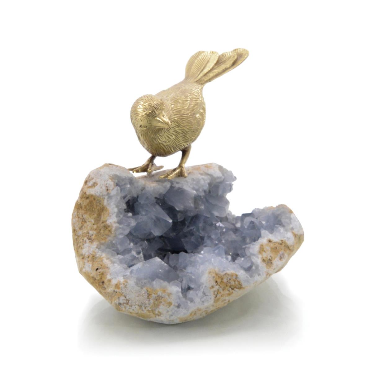 Bird On Celestite Rock-John Richard-JR-JRA-11625-Decorative ObjectsII-2-France and Son