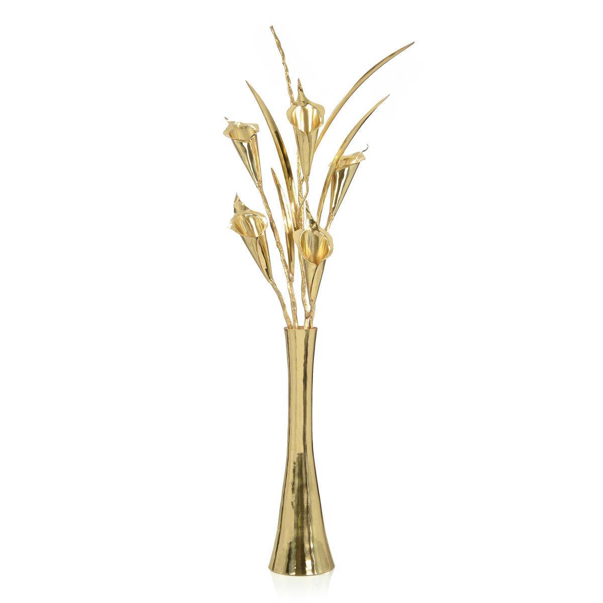 Brass Lilies Sculpture-John Richard-JR-JRA-14185-Decorative ObjectsCalla Lilies-1-France and Son