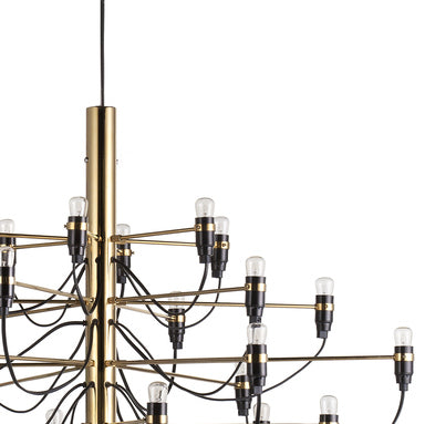 Mid Century 2097 Brass Chandelier-France & Son-LBC004BRASS-Chandeliers-3-France and Son