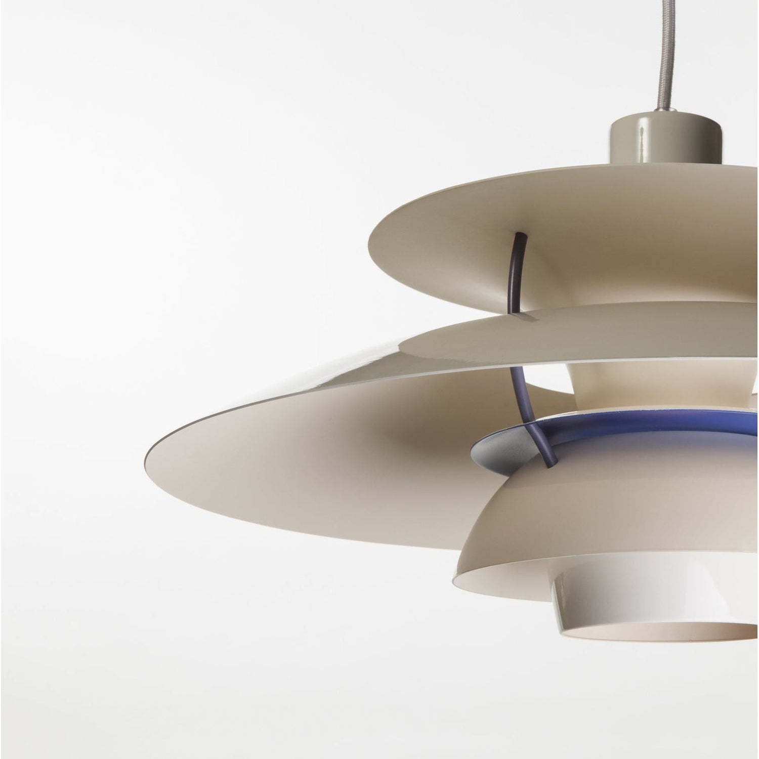Henningsen 5 Pendant Lamp-France & Son-LBC011WHT-Pendants-2-France and Son