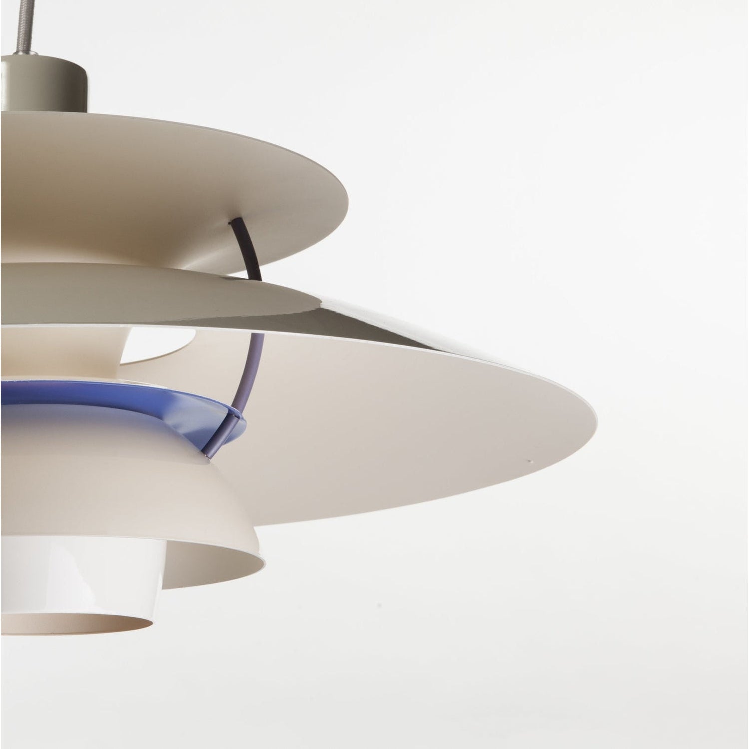 Henningsen 5 Pendant Lamp-France & Son-LBC011WHT-Pendants-3-France and Son