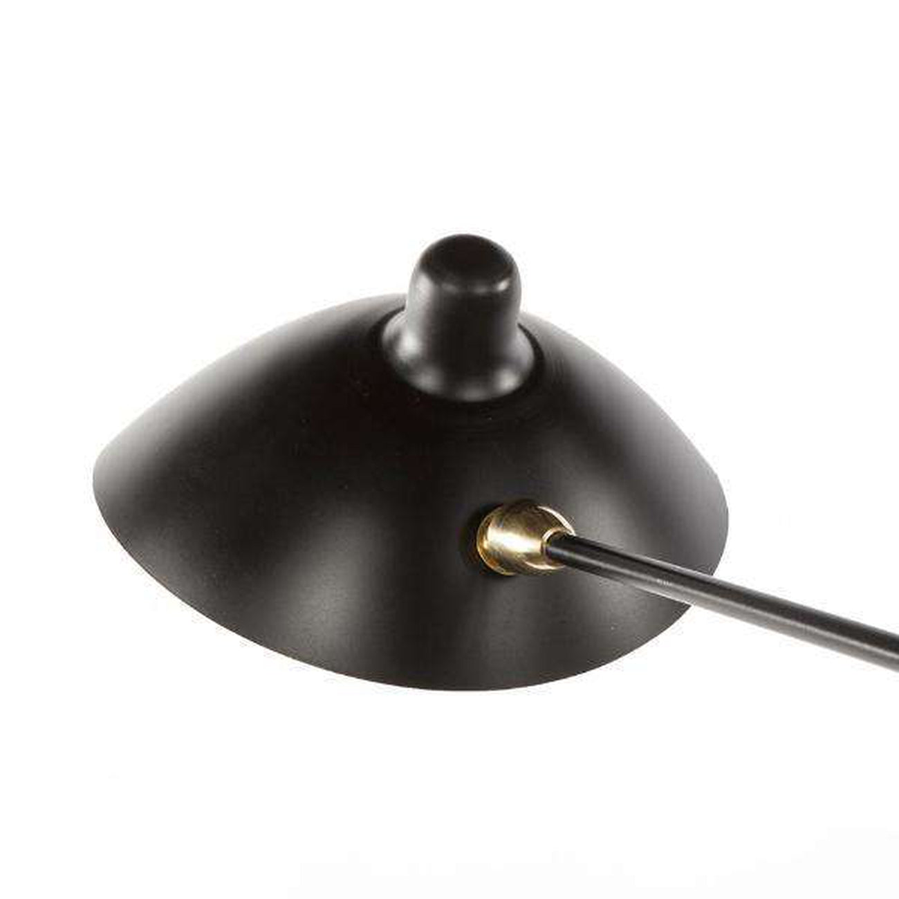 Mid Century MCL-R6 Six Arm Ceiling Lamp - Black-France & Son-LBC017BLK-Chandeliers-2-France and Son
