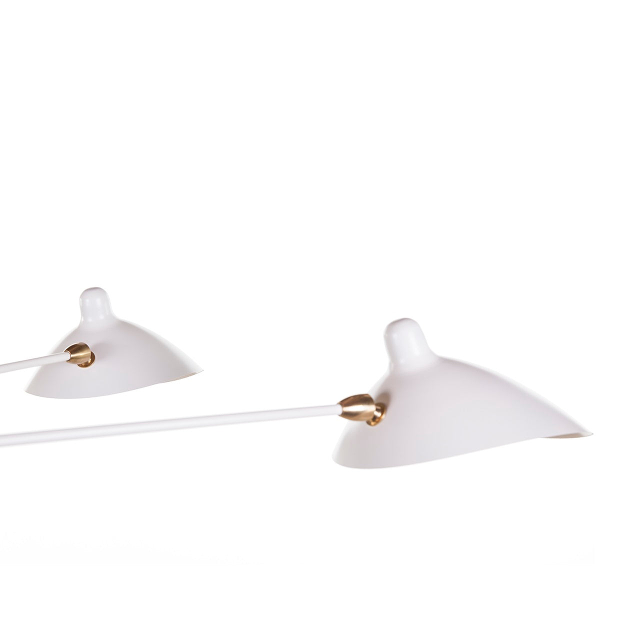 Mouille Six Arm Ceiling Lamp-France & Son-LBC017BLK-ChandeliersBlack-7-France and Son