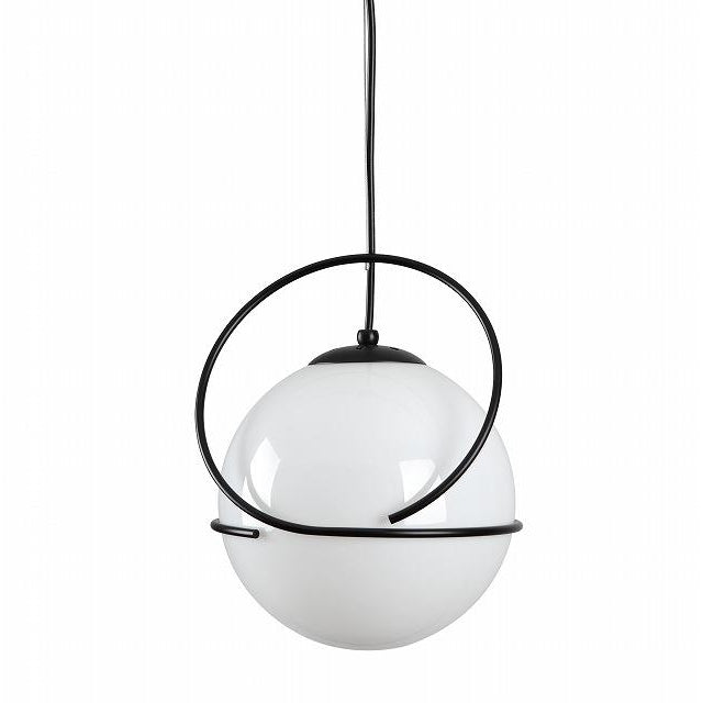 Sarfatti Globe Pendant Light-France & Son-LBC1161BLK-PendantsBlack-2-France and Son