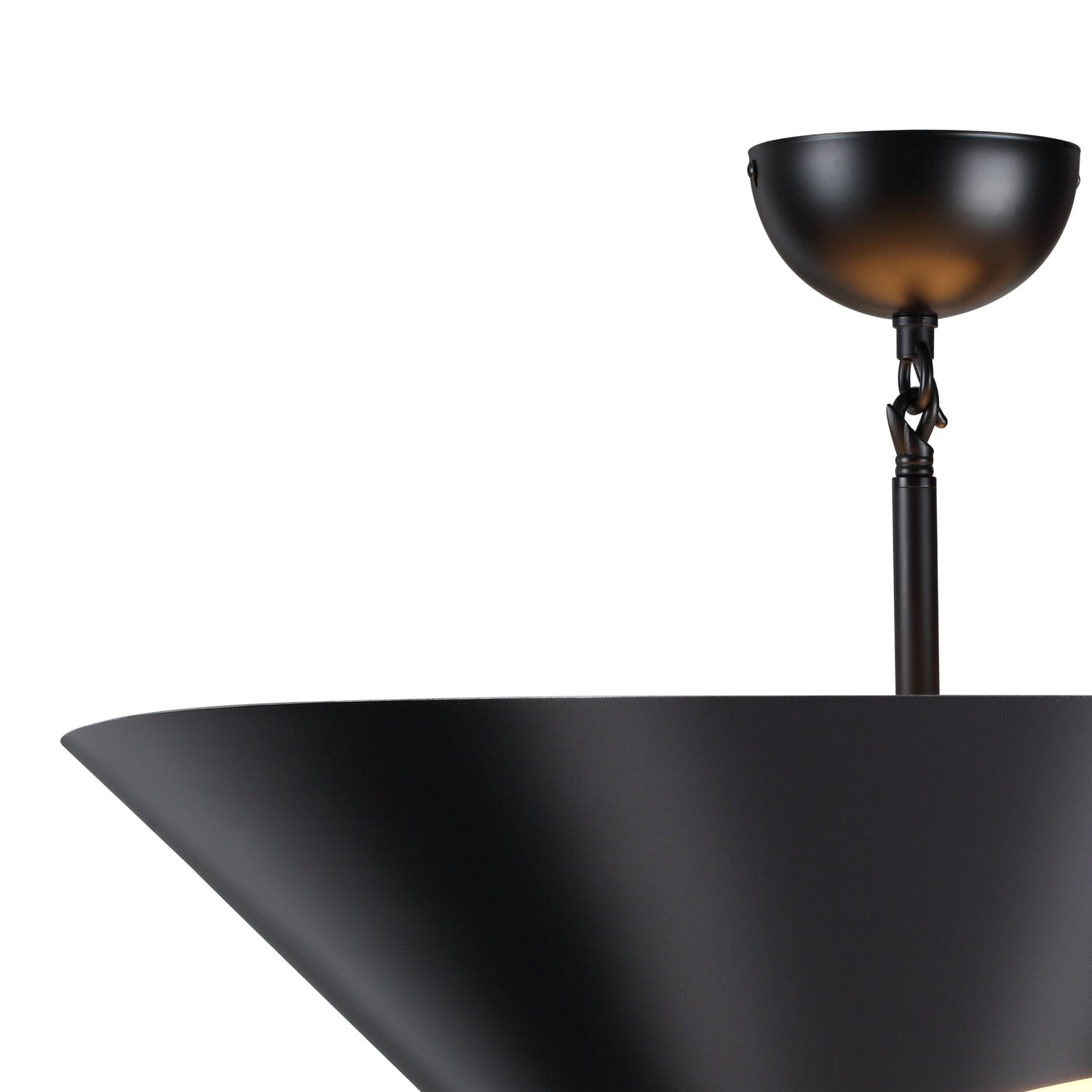 Serge Mouille Shell Ceiling Lamp-France & Son-LBC122BLK-Flush MountsBlack-2-France and Son
