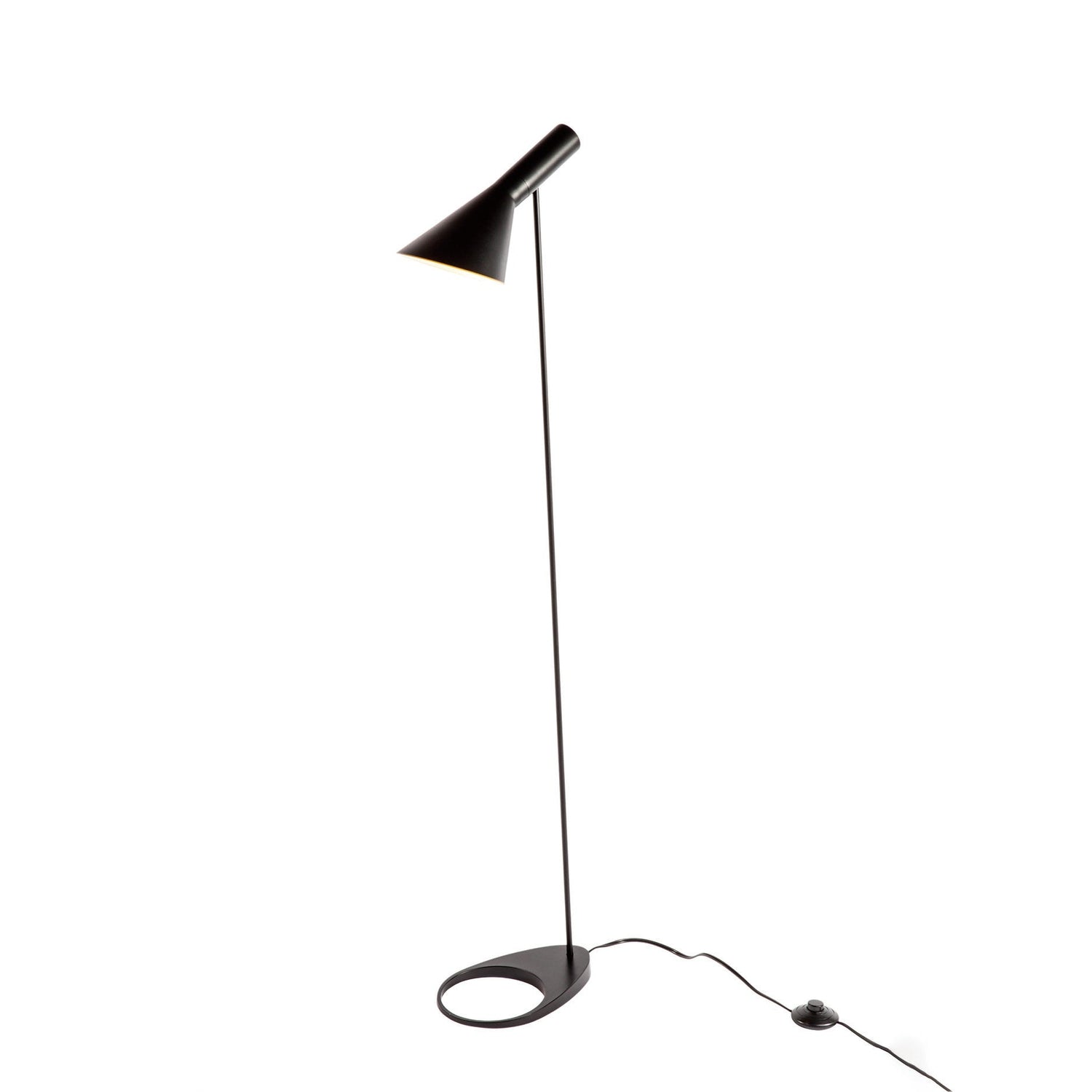 Mid Century AJ Floor Lamp-France & Son-LBF002BLACK-Floor LampsBlack-1-France and Son