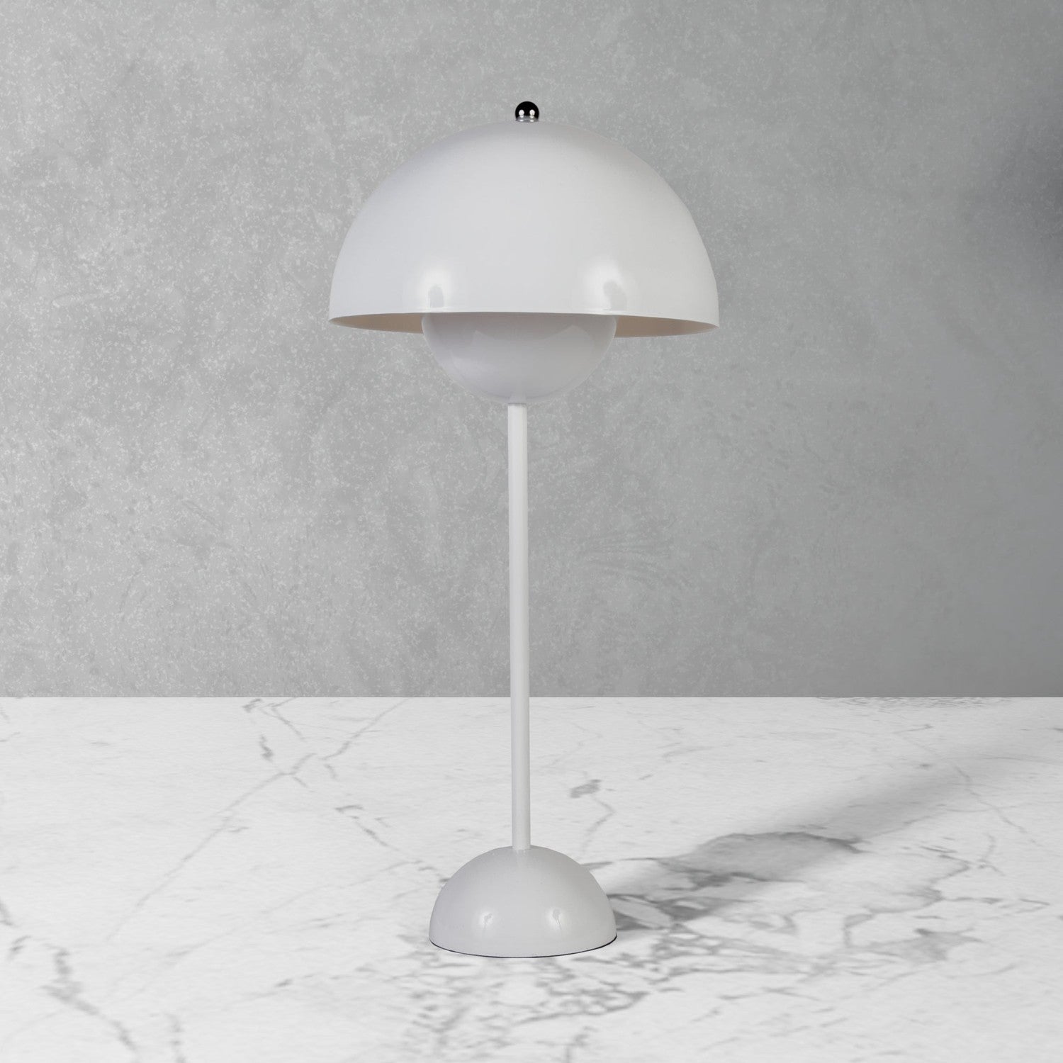 Mid Century Flowerpot Table Lamp VP3 - White-France & Son-LBT033WHT-Table Lamps-1-France and Son