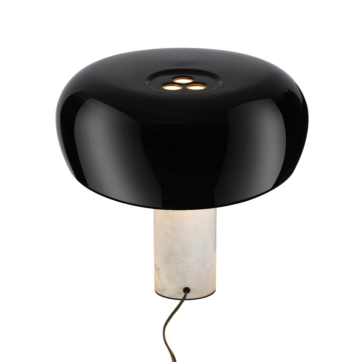 Mid Century Beagle Marble Table Lamp-France & Son-LBT2006BLKWHT-Table LampsBlack-8-France and Son