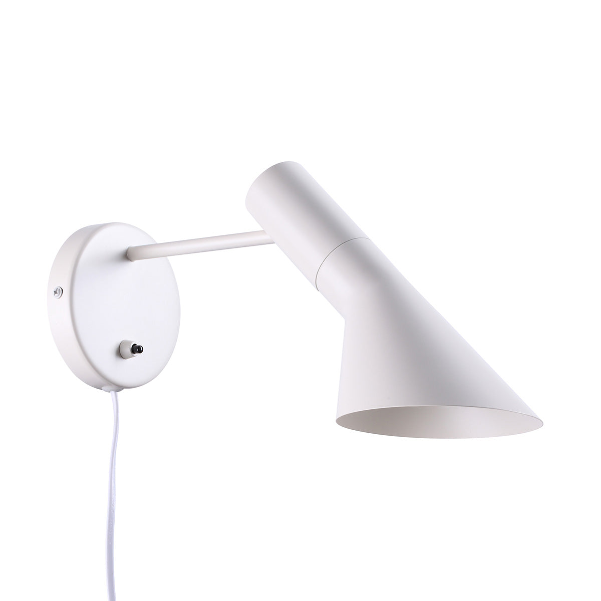 AJ Wall Sconce - Black-France & Son-LBW002WHITE-Wall LightingWhite-4-France and Son