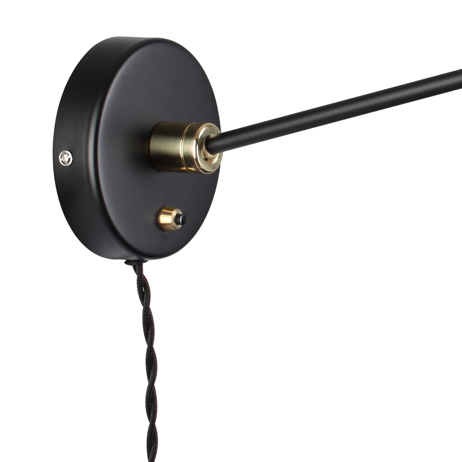 Mid Century Mouille Double Swivel Sconce - 28"-France & Son-LBW017BLK28-Wall Lighting-3-France and Son