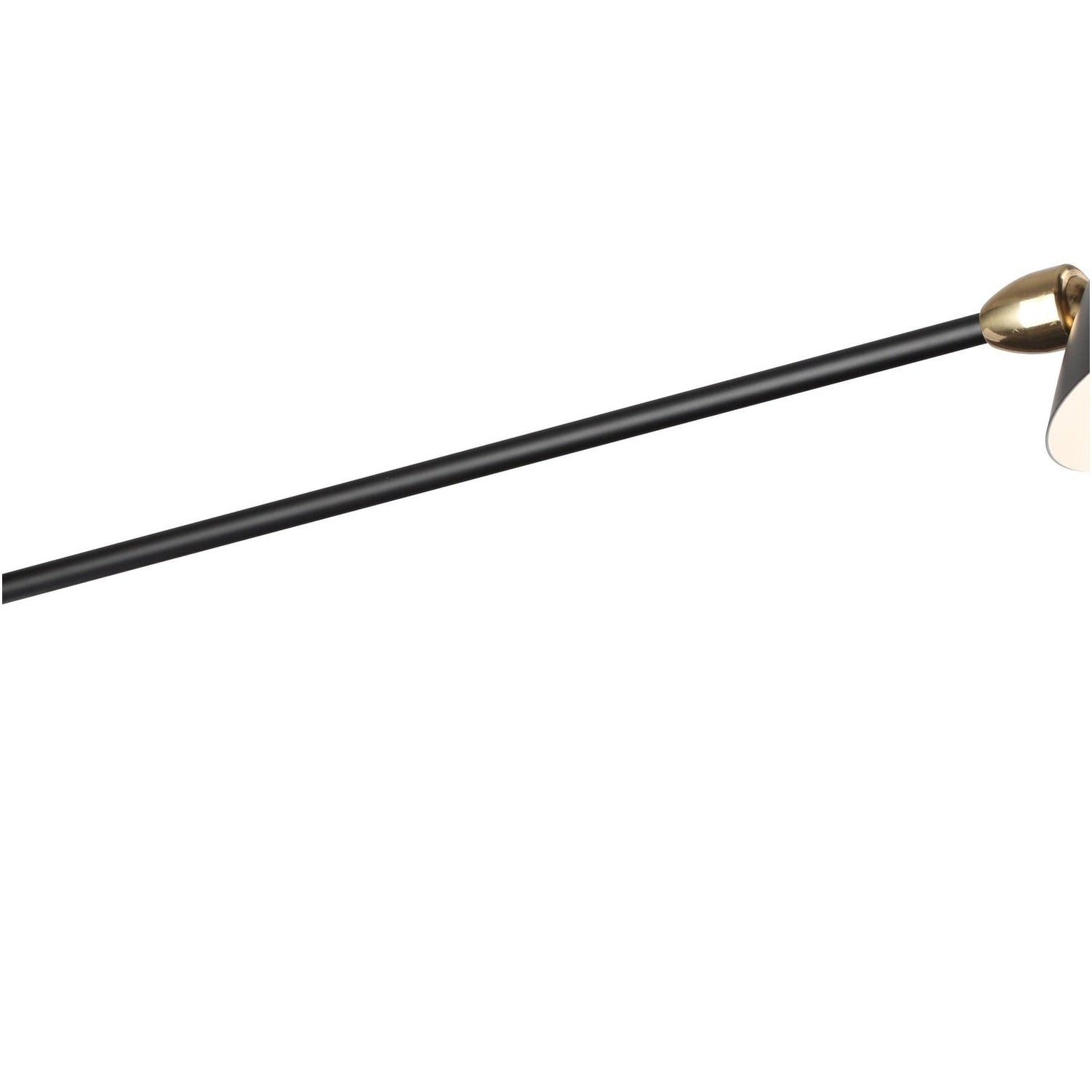 Mid Century Mouille Double Swivel Sconce - 28"-France & Son-LBW017BLK28-Wall Lighting-5-France and Son