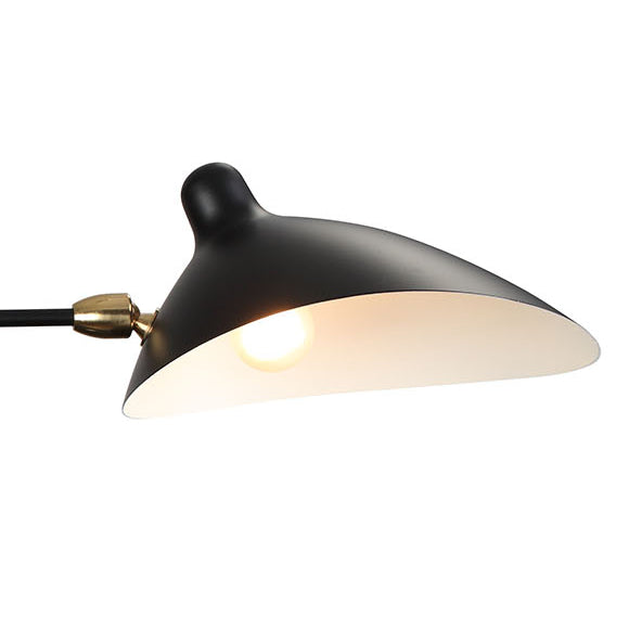 Mid Century Serge Rotating Wall Sconce-France & Son-LBW018BLK-Wall Lighting-2-France and Son