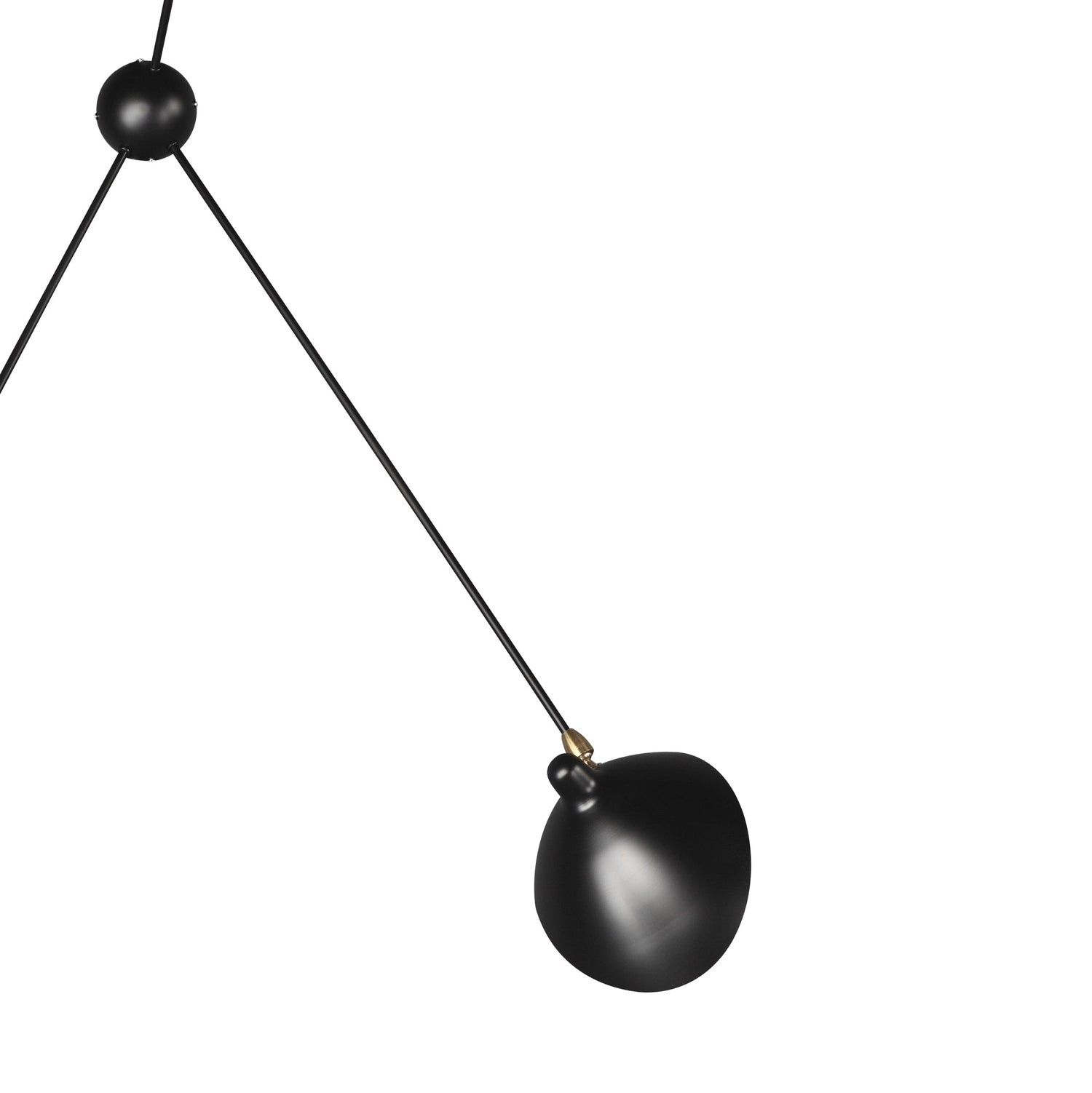 MSC-SP3 Three Arm Spider Sconce-France & Son-LBW032BLK-Wall Lighting-4-France and Son