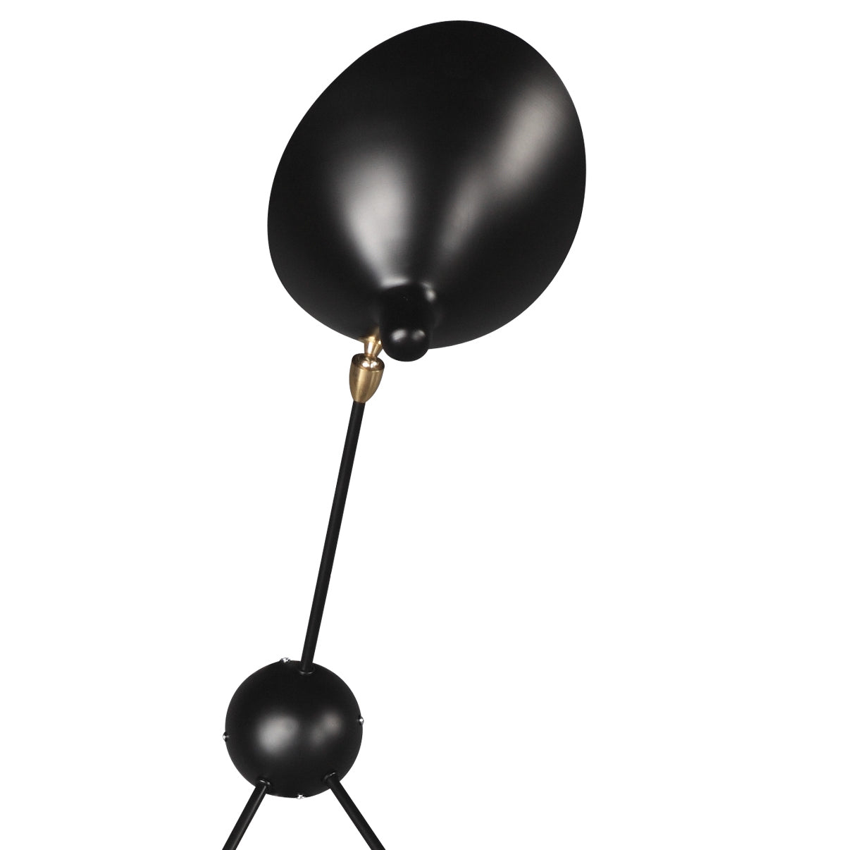 MSC-SP3 Three Arm Spider Sconce-France & Son-LBW032BLK-Wall Lighting-3-France and Son