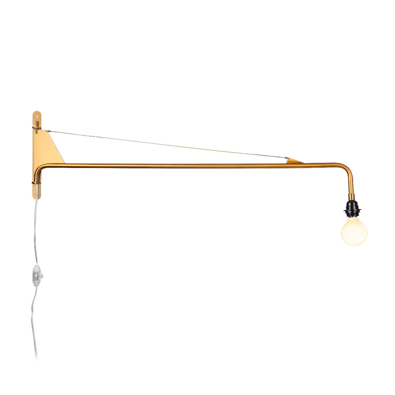 Mid Century Gannon Rotating Wall Lamp-France & Son-LBW044BLK-Wall LightingBlack-3-France and Son