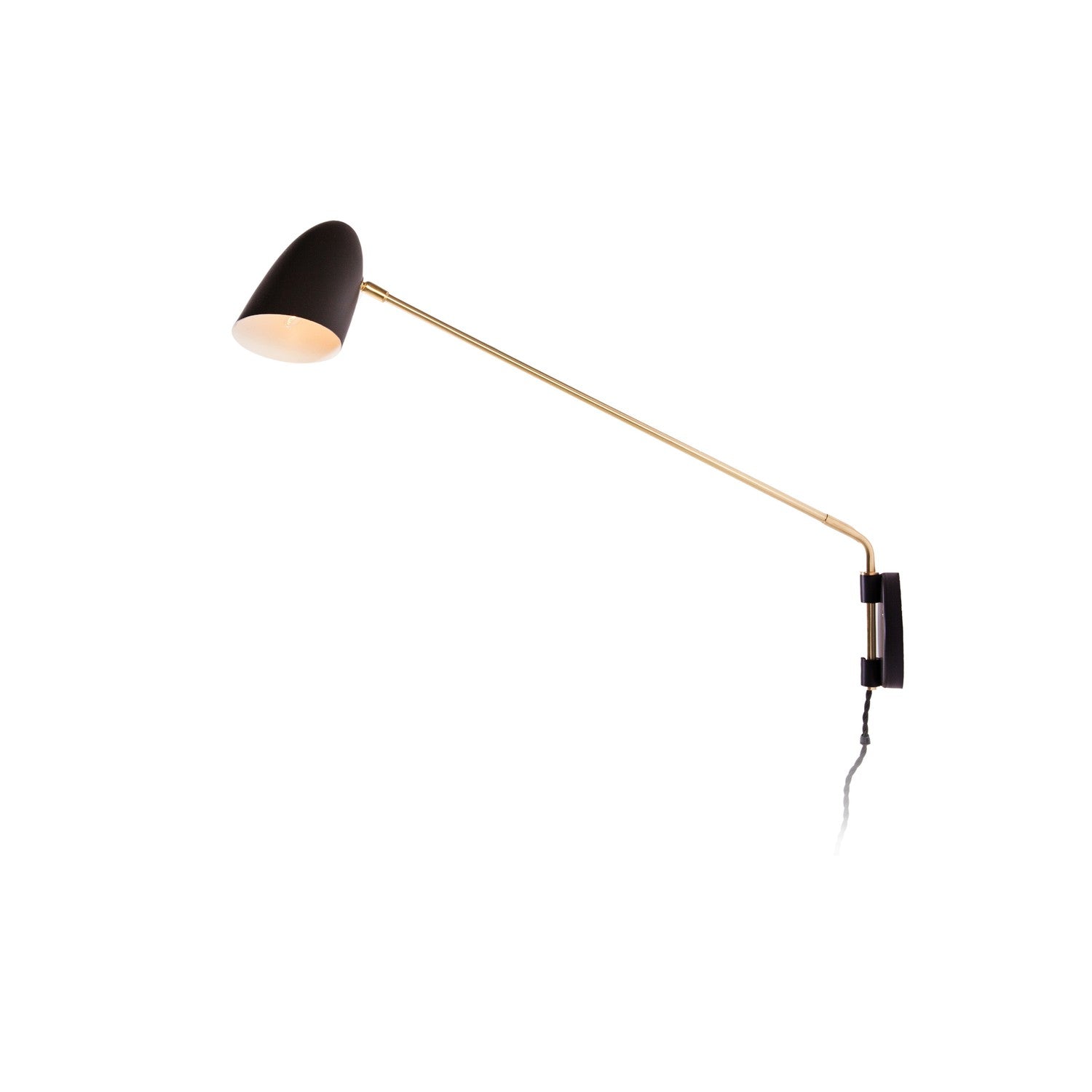 Cocotte Rotating Wall Lamp-France & Son-LBW056BLK-Wall Lighting-2-France and Son