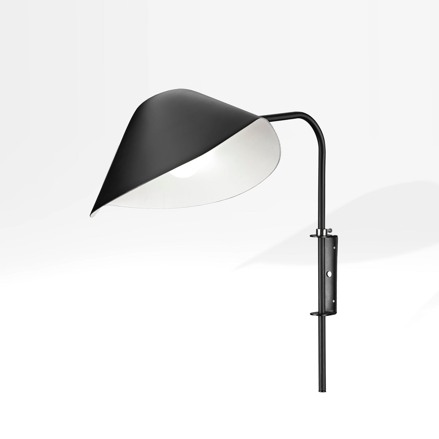 Serge Antony Rotating Wall Sconce-France & Son-LBW059BLK-Wall LightingBlack-1-France and Son