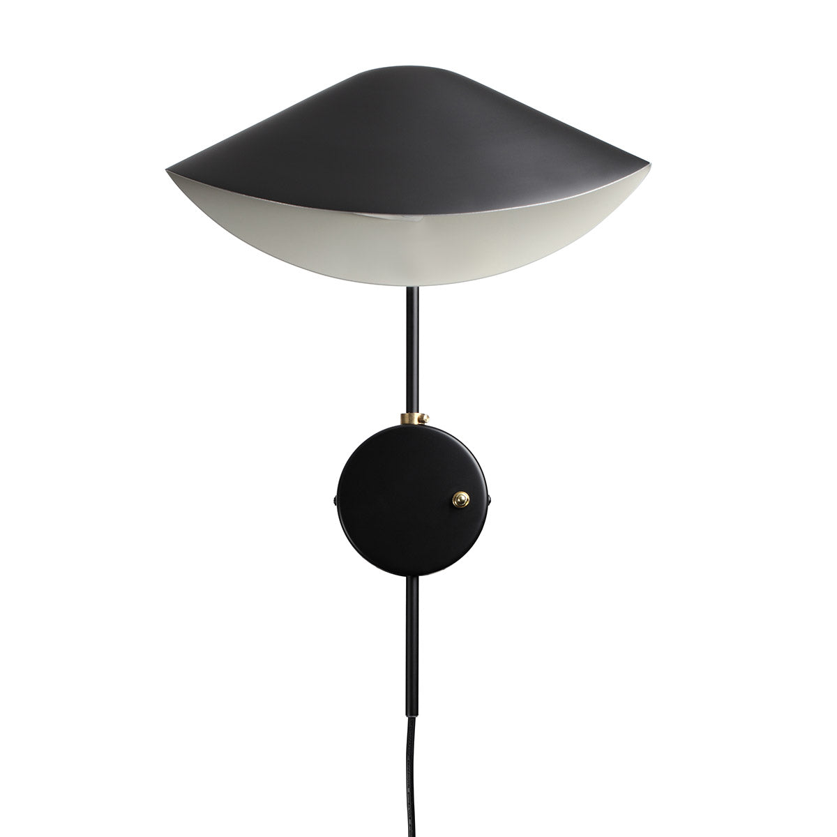 Mid Century Serge Antony Rotating Wall Sconce-France & Son-LBW060BLK-Wall LightingBlack-3-France and Son
