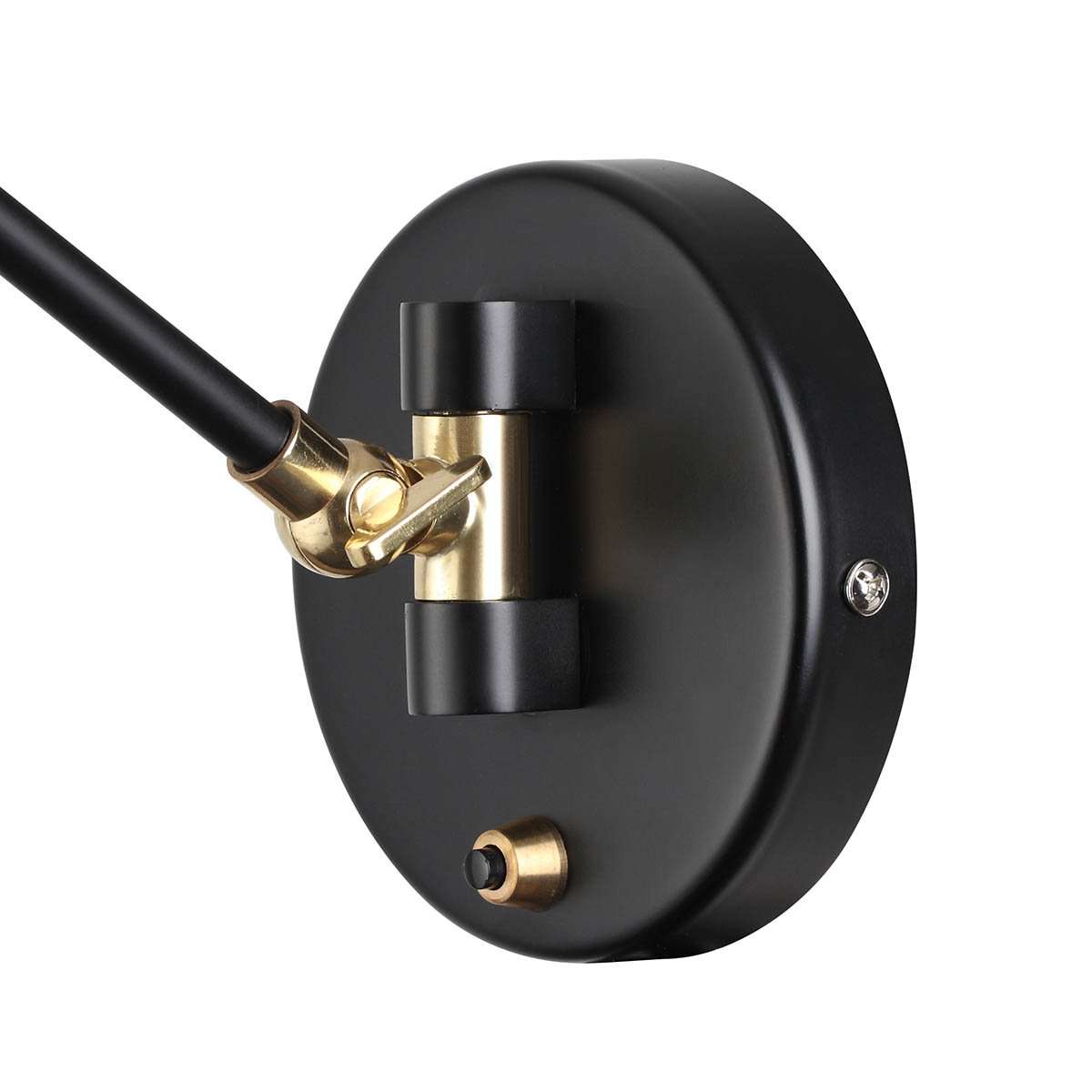 Mid Century Swivel Sconce-France & Son-LBW088BLK-Wall Lighting-3-France and Son