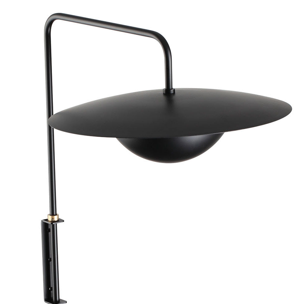 Mid Century Conical Wall Lamp-France & Son-LBW091ABLK-Wall Lighting-3-France and Son