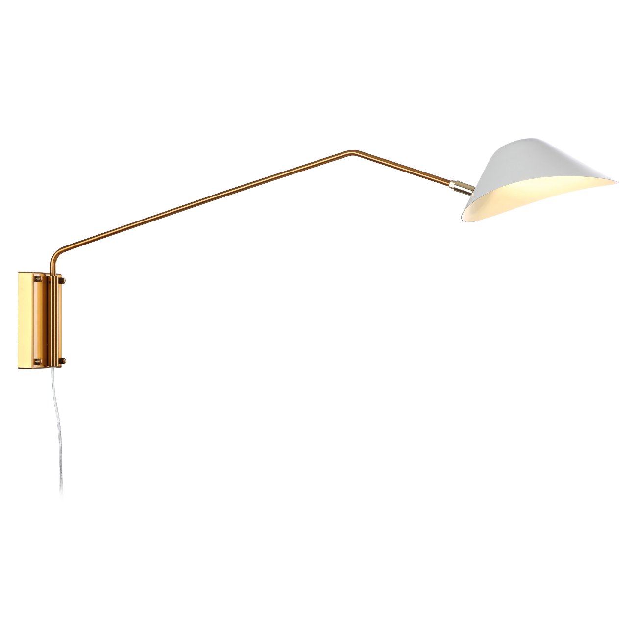 Mid Century Chapeau Long Rotating Wall Sconce-France & Son-LBW094CBLK-Wall LightingBlack-3-France and Son