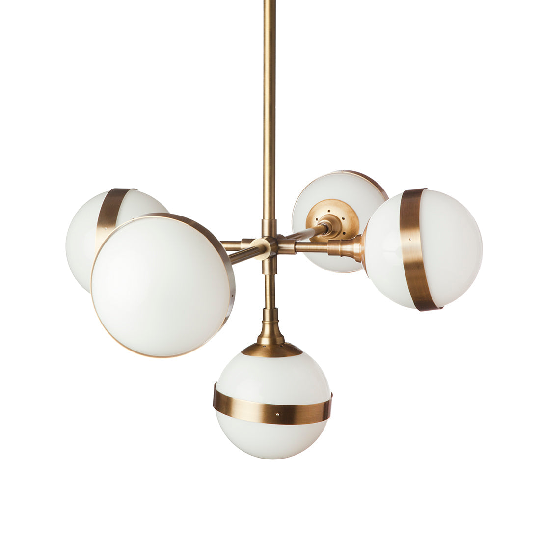 Mid Century Peggy Guggen Chandelier-France & Son-LM5615PBRS-ChandeliersBrass-3-France and Son