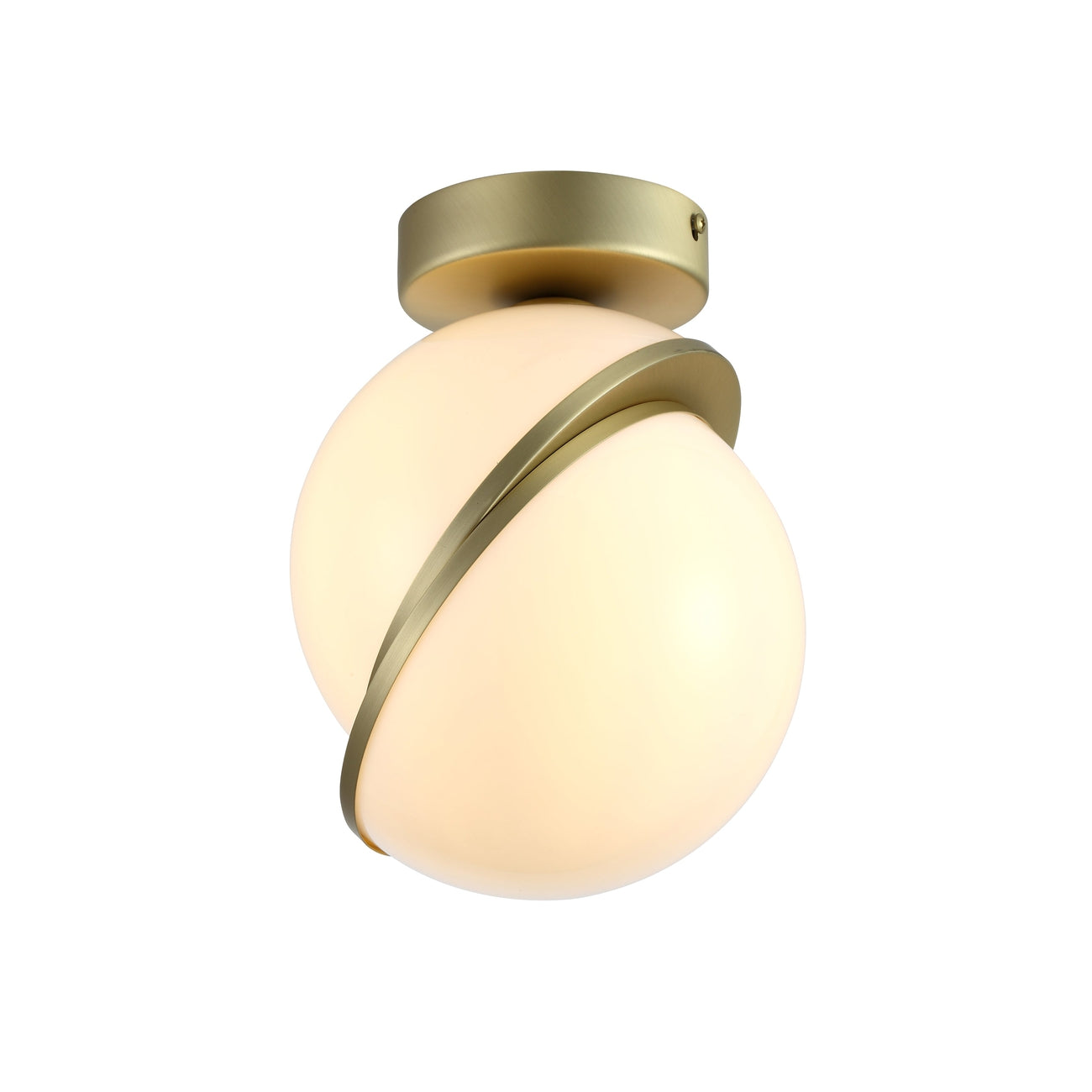Sliced Globe Flush Mount-France & Son-LN6652BRASS-Flush Mounts-1-France and Son