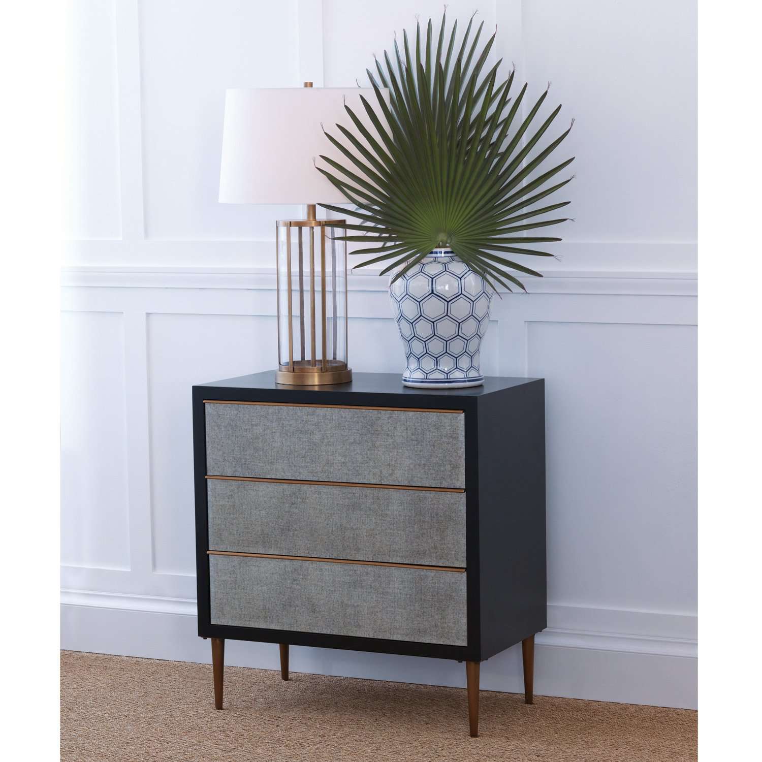 Edgewater Nickel Lamp -Brass-Port 68-PORT-LPAS-305-01-Table Lamps-2-France and Son