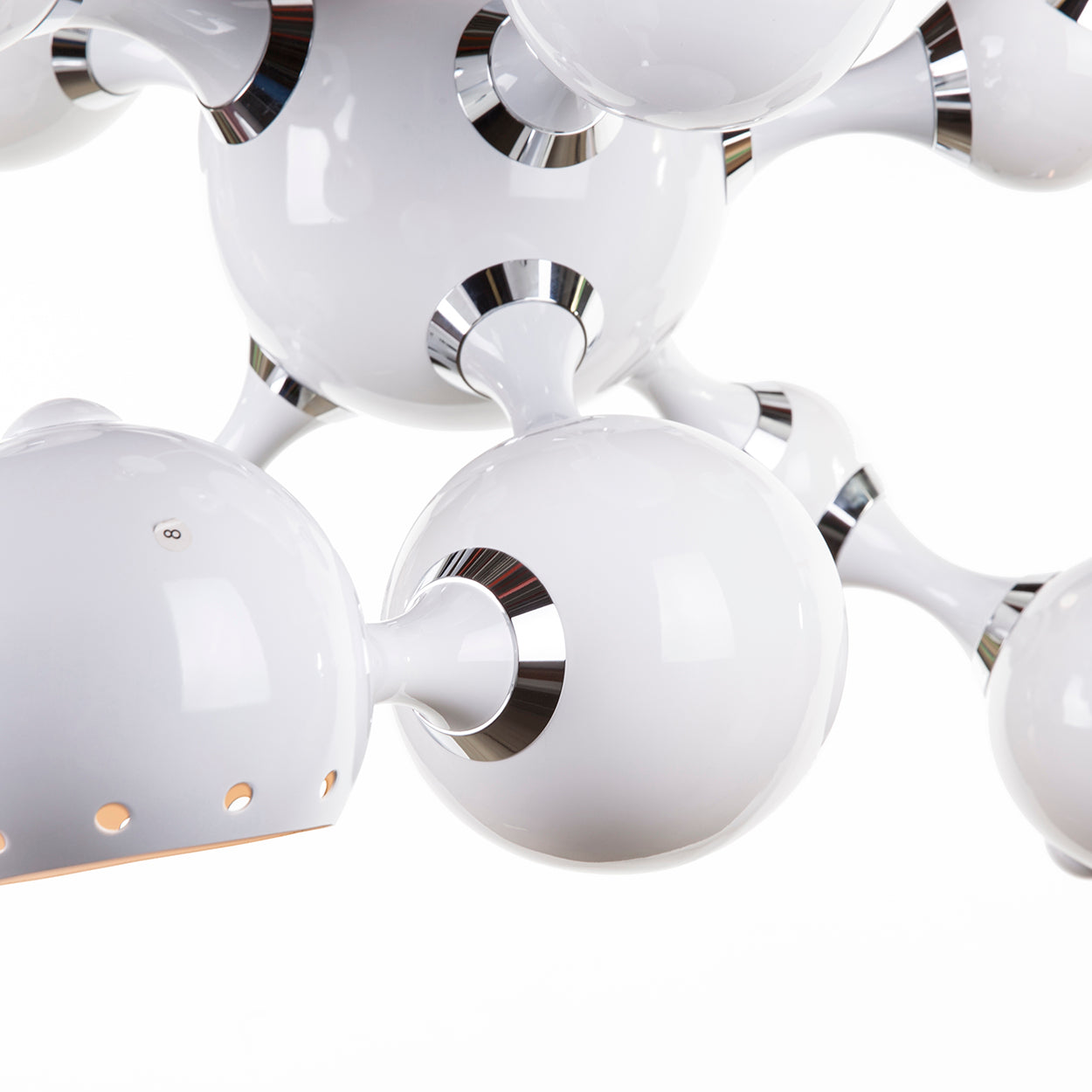 Atomic Chandelier - White-France & Son-LS1165SWHT-Chandeliers-3-France and Son