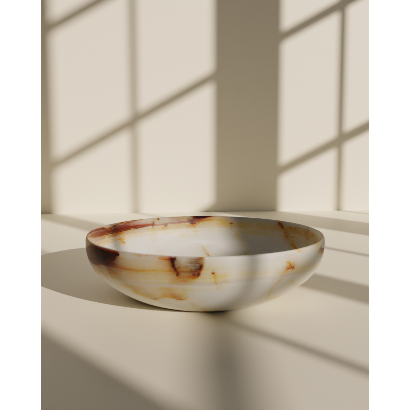 Flora Collection Ancient 12" Stone Bowl-FABLER-MC-BW20-LG-Bowls-1-France and Son