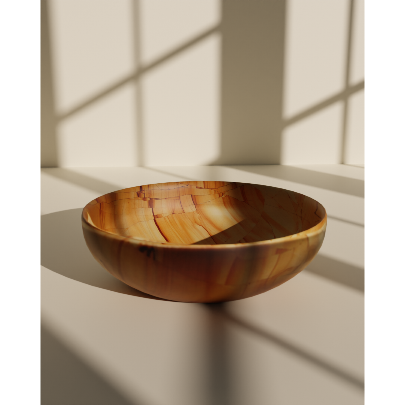Flora Collection Ivory 16" Stone Bowl-FABLER-MC-BW20-TS-Bowls-1-France and Son