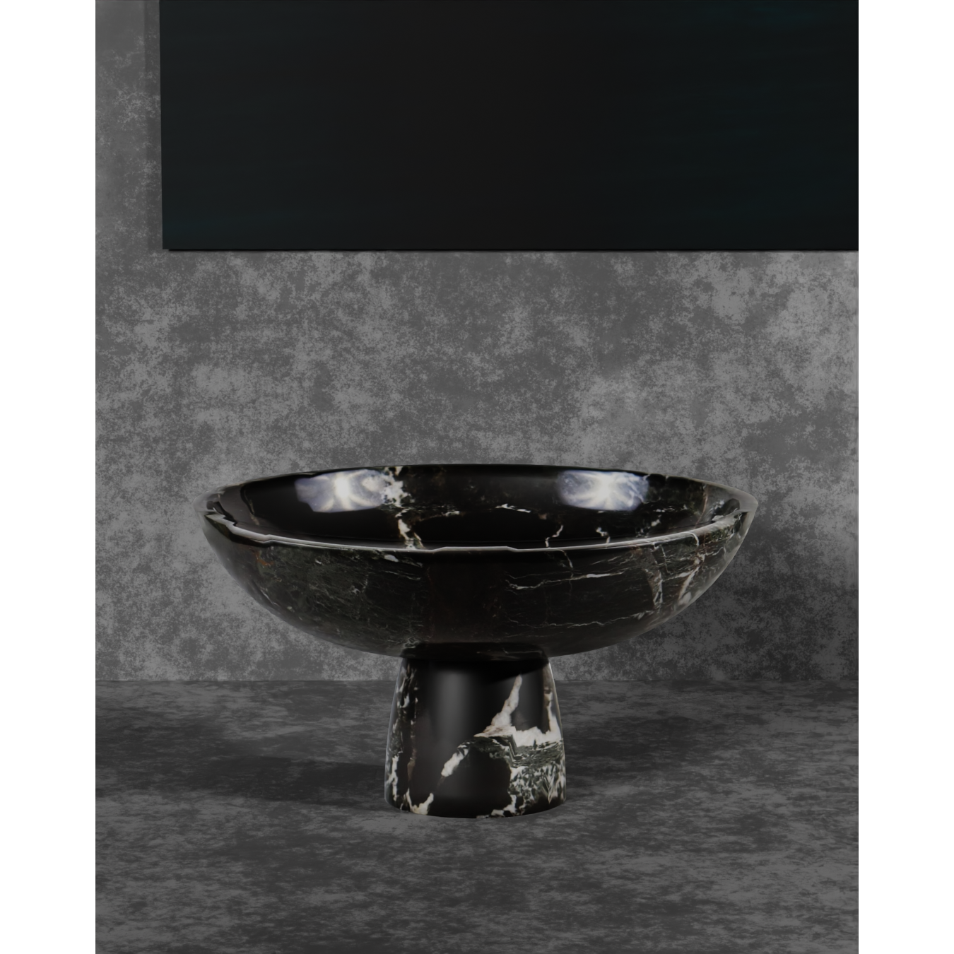 Elevated Bowl 12" dia x 7"-FABLER-MC-BW83-BZ-BowlsBZ (Polished)-4-France and Son