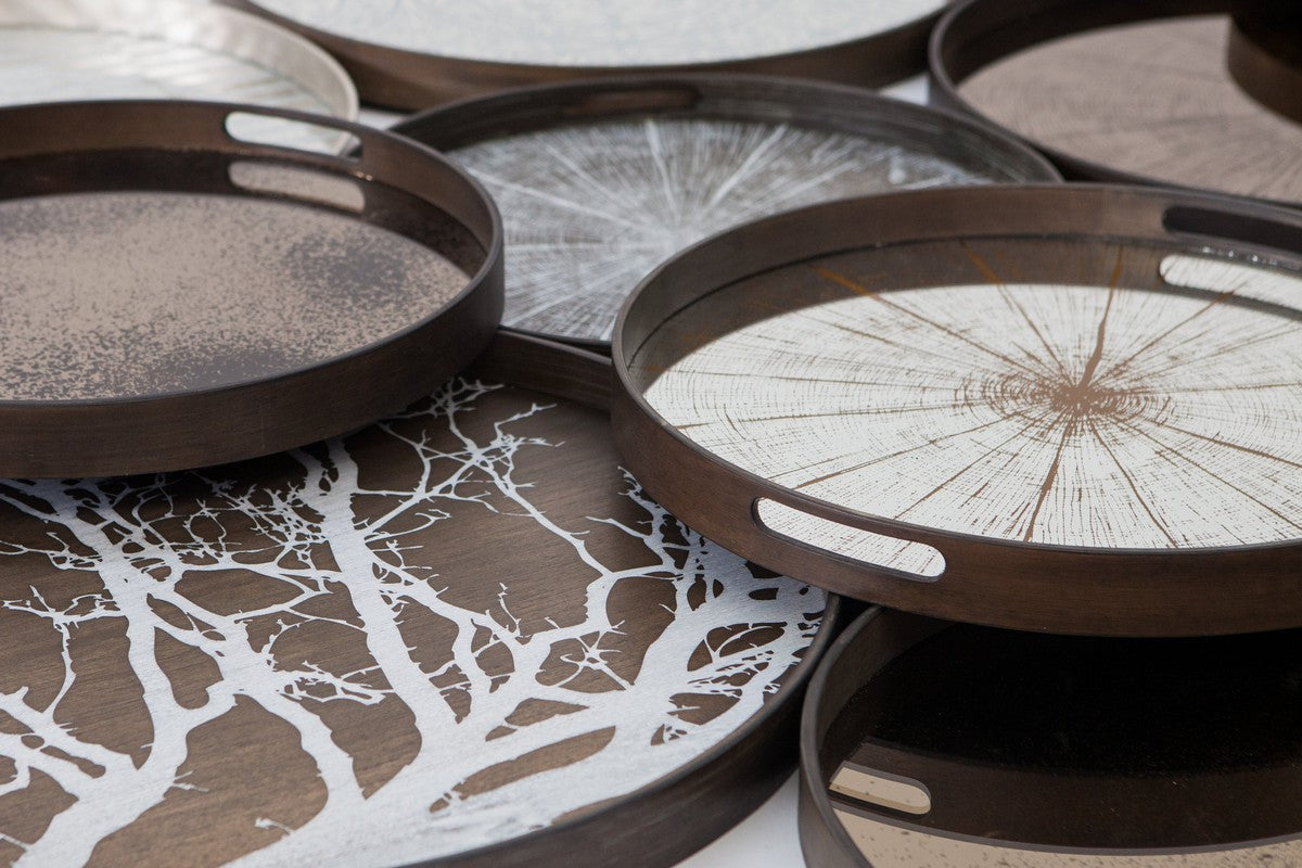 Slice Mirror Tray - Black