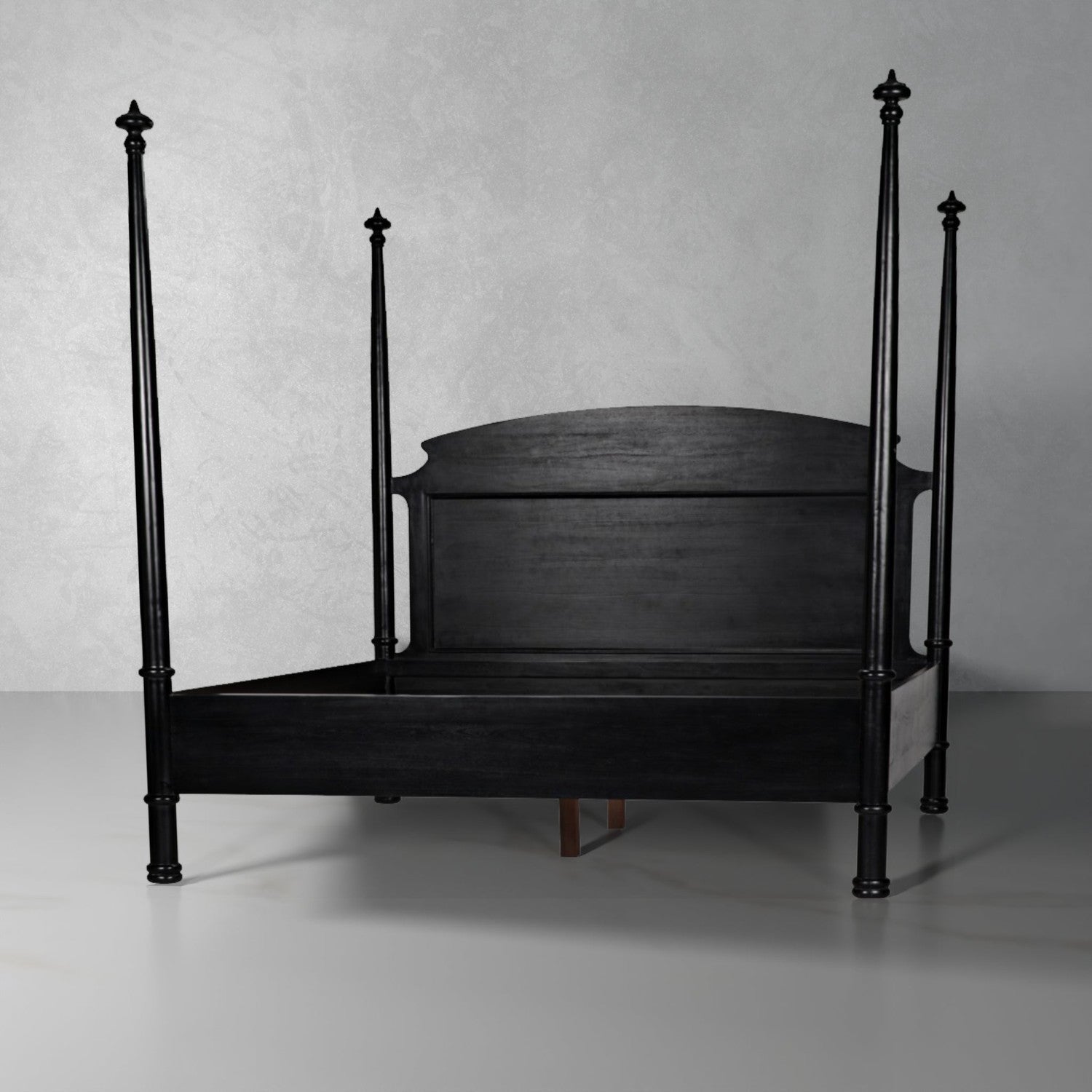 New Douglas Bed-Noir-NOIR-GBED116EKHB-NEW-BedsKing-Hand Rubbed Black-1-France and Son
